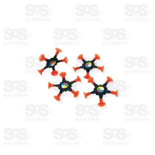 Estrela Ninja Com Ventosa 4 Unidades Pica-Pau 542