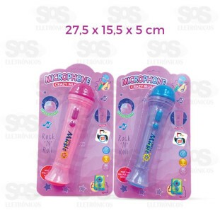 Microfone Infantil Com Luzes e Som Pica Pau PI4045