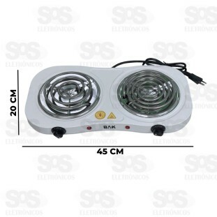 Fogareiro Elétrico 2 Bocas 220V 2500W Bak BK-FCE706-220V