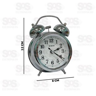 Relógio Analógico Com Despertador B-Max BM-R810