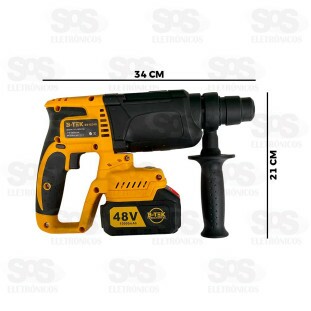Furadeira Martelete Elétrica Recarregável B-Tek BT-DZ45