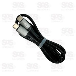 Cabo De Dados Type C 60W 1 Metro Kaidi KD-19CC