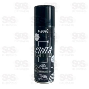 Pinta Cabelo Spray Fluorescente Preto 135ml Popper