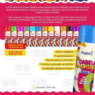 Pinta Cabelo Cintilante Roxa 125ml