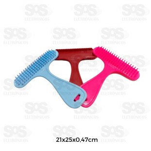 Escova Rastelo Para Cães e Gatos  Cores Variadas 1892