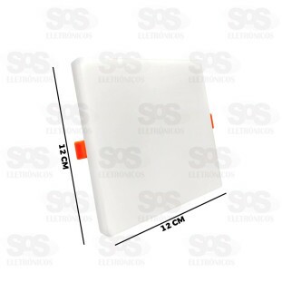 Painel Quadrado LED Branco 17W Sobrepor + Embutir BDPD-1700