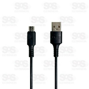 Cabo De Carregamento Micro USB V8 1 Metro Kaidi KD-21M