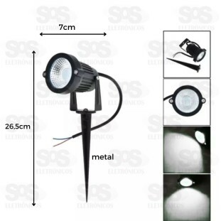 Espeto De Jardim Led 7W Branco Frio Maxbom 6089-13