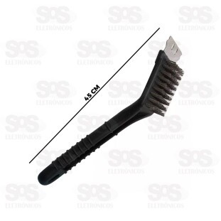 Escova Limpa Grelha Com Espátula Inox Caerus CRS-2860
