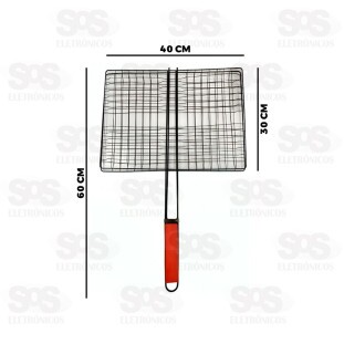 Grelha Para Churrasco 40x30CM Caerus CRS-2318
