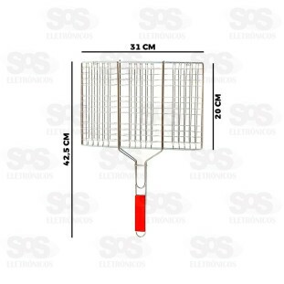 Grelha Para Churrasco 31x20CM Caerus CRS-2314