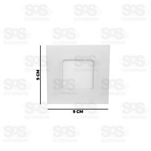 Painel Quadrado Embutir LED Branco Frio 3W 6500K XLS 40015-33