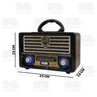 Rádio Retrô AM/FM/SW/Bluetooth/USB Song Star SS-737UBT
