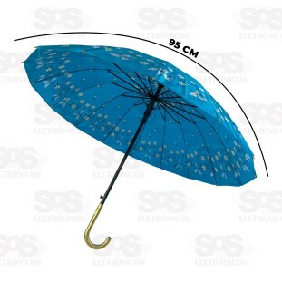 Guarda Chuva Automático Estampas Floridas 95CM FBG4221