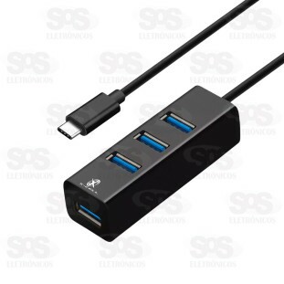 Hub USB 3.0 Com 4 Portas X-Cell XC-HUB-10