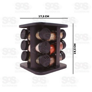 Porta Temperos Base Giratória 12 Frascos 16488