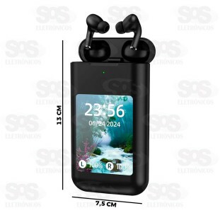 Fone De Ouvido Bluetooth Com Painel Touch Eletromex J-60 Plus