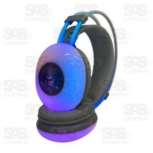 Fone De Ouvido Bluetooth Com LED Eletromex EL-1508