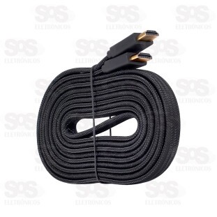 Cabo HDMI 4K 15 Metros Malha Blindada Eletromex EL-8106