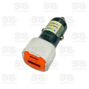 Fonte Carregador Veicular USB+PD 20W Kaidi KD-531