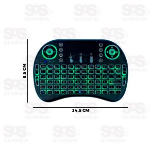 Mini Teclado Sem Fio Com Touchpad Maxmidia MAX-TEC3