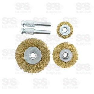 Jogo de Escova Aço Circular 3 Peças Barcelona BAR-326007-6