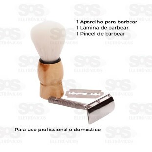 Kit Para Barbear 3 Em 1 Barbelona BAR-14040-3