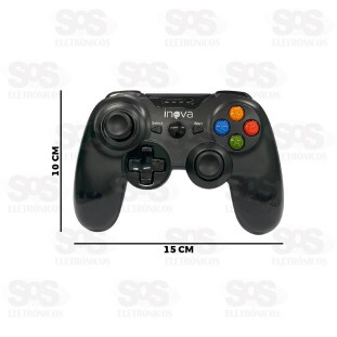 Controle Gamer Sem Fio PC/PS4/Celular Inova CON-12865