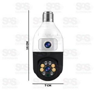 Câmera De Segurança WiFi Inteligente Inova MD-12773