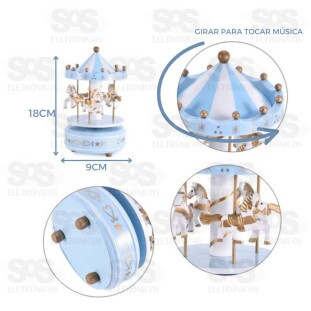 Carrossel Giratório Caixinha De Música Top Útil TOP1903