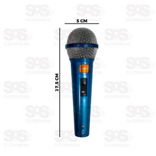 Kit 2 Microfones Dinâmicos Com Fio 2.5 Metros Inova MD-12633