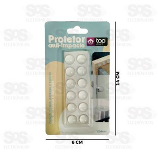 Protetor Anti-Impacto 12 Unidades Top Útil TOP1086