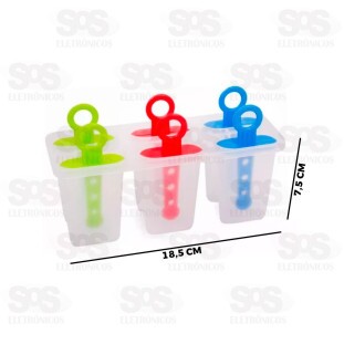 Forma de Picolé 6 Divisões Top Útil TOP1900