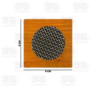 Kit Porta Copo Quadrado 4 Peças 9x9CM Caerus CRS-2287