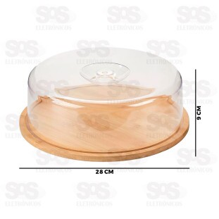 Boleira de Bambu 28x9CM Caerus CRS-2312