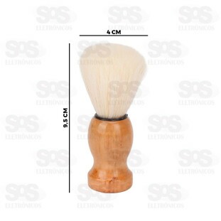 Pincel Para Barbear Cabo De Madeira Caerus CRS-2372