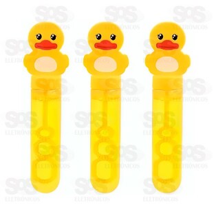 Kit Bolhas De Sabão Patinhos Com 3 Unidades Toy King TK-AB7713