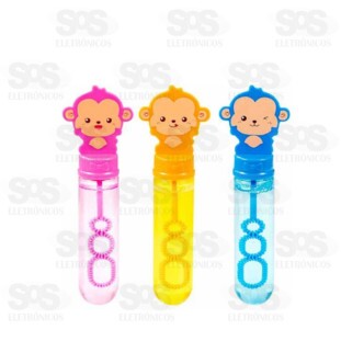 Kit Bolhas De Sabão Macaco Com 3 Unidades Toy King TK-AB7728