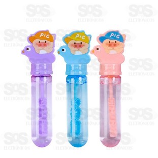 Kit Bolhas De Sabão Porquinho Com 3 Unidades Toy King TK-AB8207