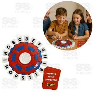 Jogo de Tabuleiro Stop 10 Segundos Trava Letra Polibrinq PB531