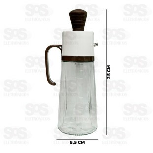 Frasco Porta Tempero 630ML Vidro Altomex AK-518