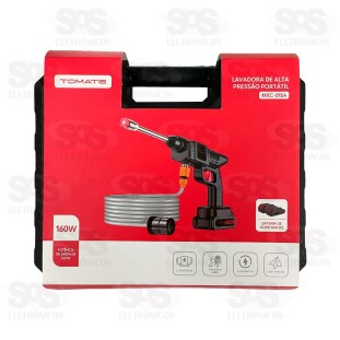 Lavadora de Alta Pressão Portátil Sem Fio Tomate MXC-015A