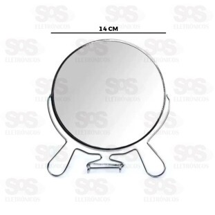 Espelho Dupla Face Com Zoom 6 Polegadas 14CM AIH1110