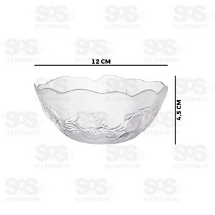 Kit 3 Peças Pote Bowl de Vidro Transparente WG21851