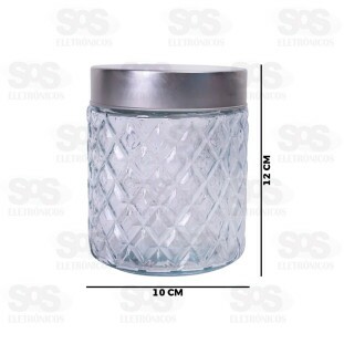 Pote De Vidro Redondo Com Tampa 800ML WG11142