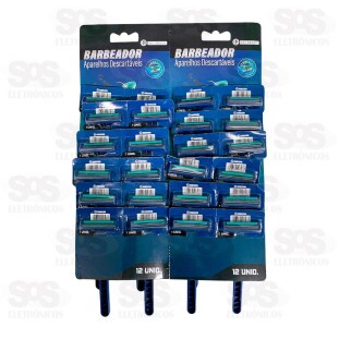 Aparelho De Barbear Descartável 2 Lâminas 24 Unidades AIH1365