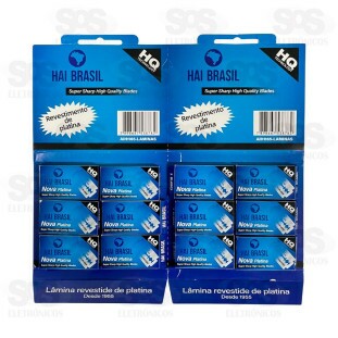 Lâmina Para Barbear 12 Caixas Hai Brasil AIH1165