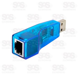 Placa De Rede Externa LAN RJ45 Para USB Exbom UL-100