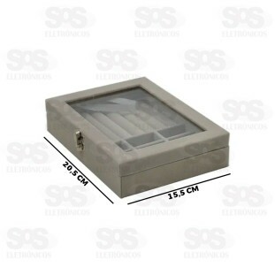 Estojo Porta Jóias Com Divisórias B-Max BM-F1107