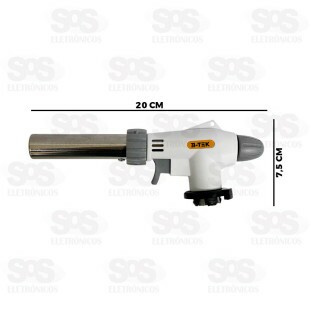 Maçarico Automático Culinário Recarregável B-Tek BT-005